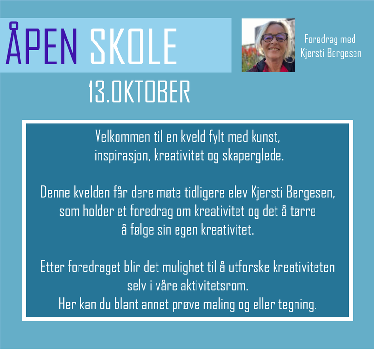 ÅPEN SKOLE 13. oktober